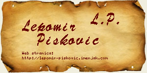 Lepomir Pisković vizit kartica